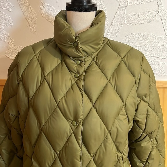 Moncler Olive Green Quilted Down Jacket Sz-0 - Picture 2 of 15